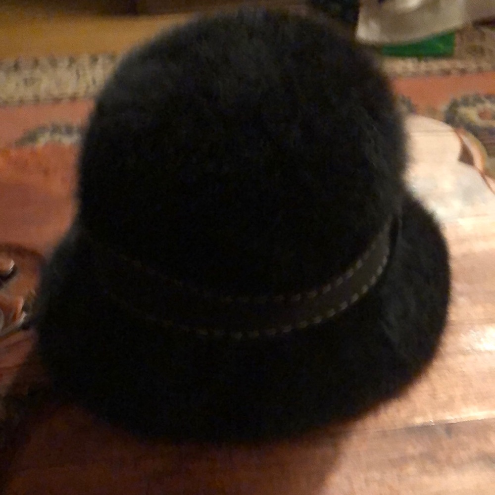 Black Kangol Fuzzy Bucket Hat
